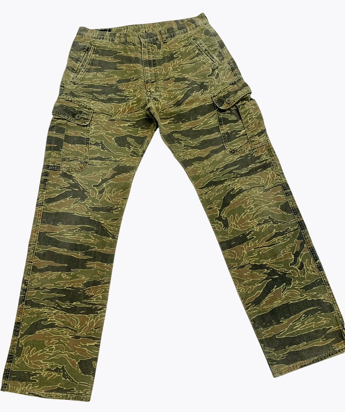 Japanese Brand Vintage Japanesebrand Purete Tigers Stripe Cargo Pocket Size US 32 / EU 48 - 3 Thumbnail