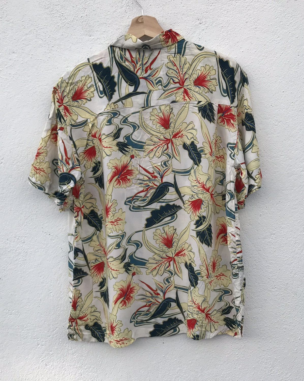 Japanese Brand Kaule Floral Rayon Hawaiian Shirts Size US L / EU 52-54 / 3 - 6 Thumbnail