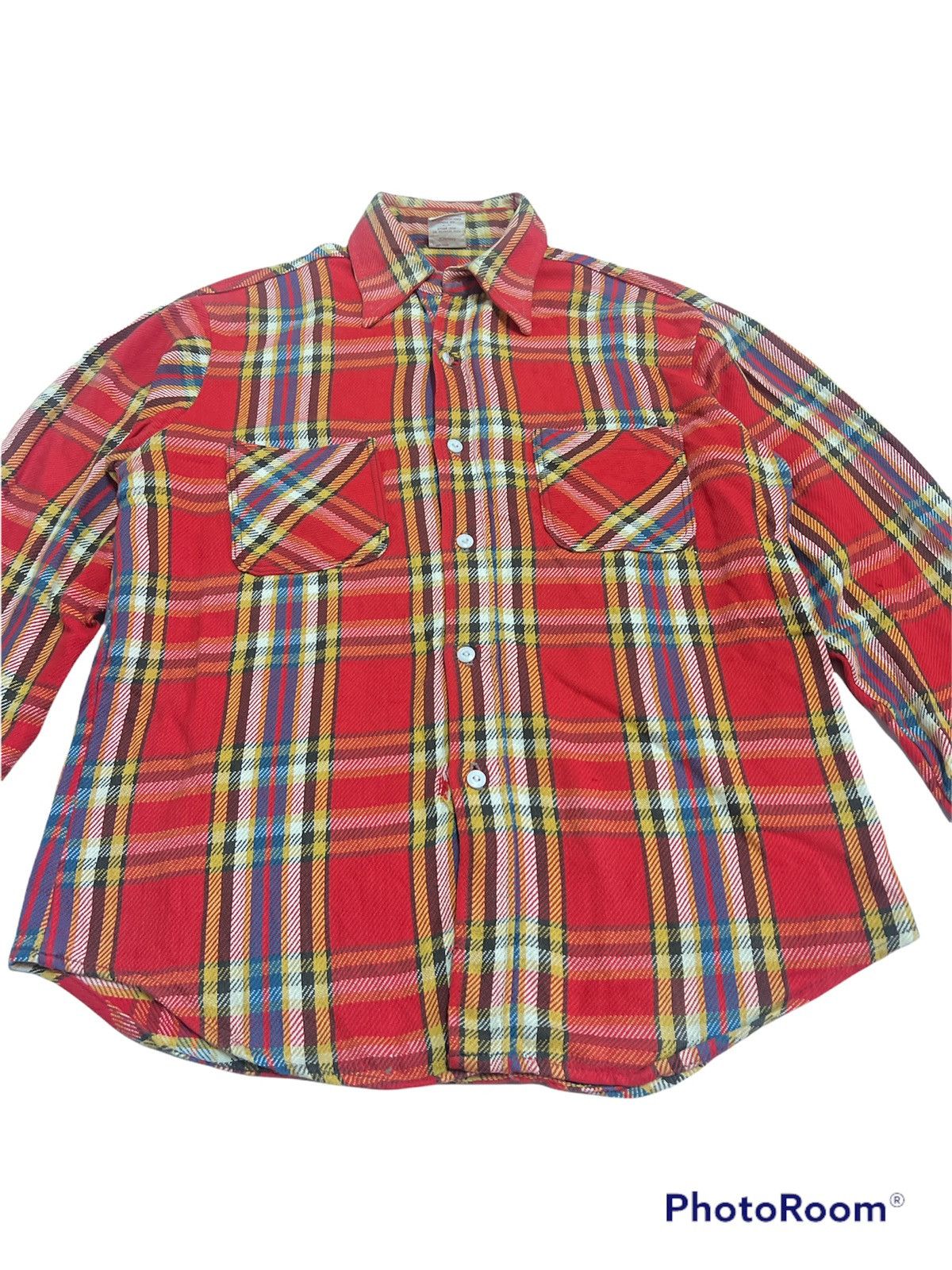 Big Mac × JCPenney × Vintage Fuck🔥Thrashed Flannel Travis Scott Style Size US L / EU 52-54 / 3 - 3 Thumbnail