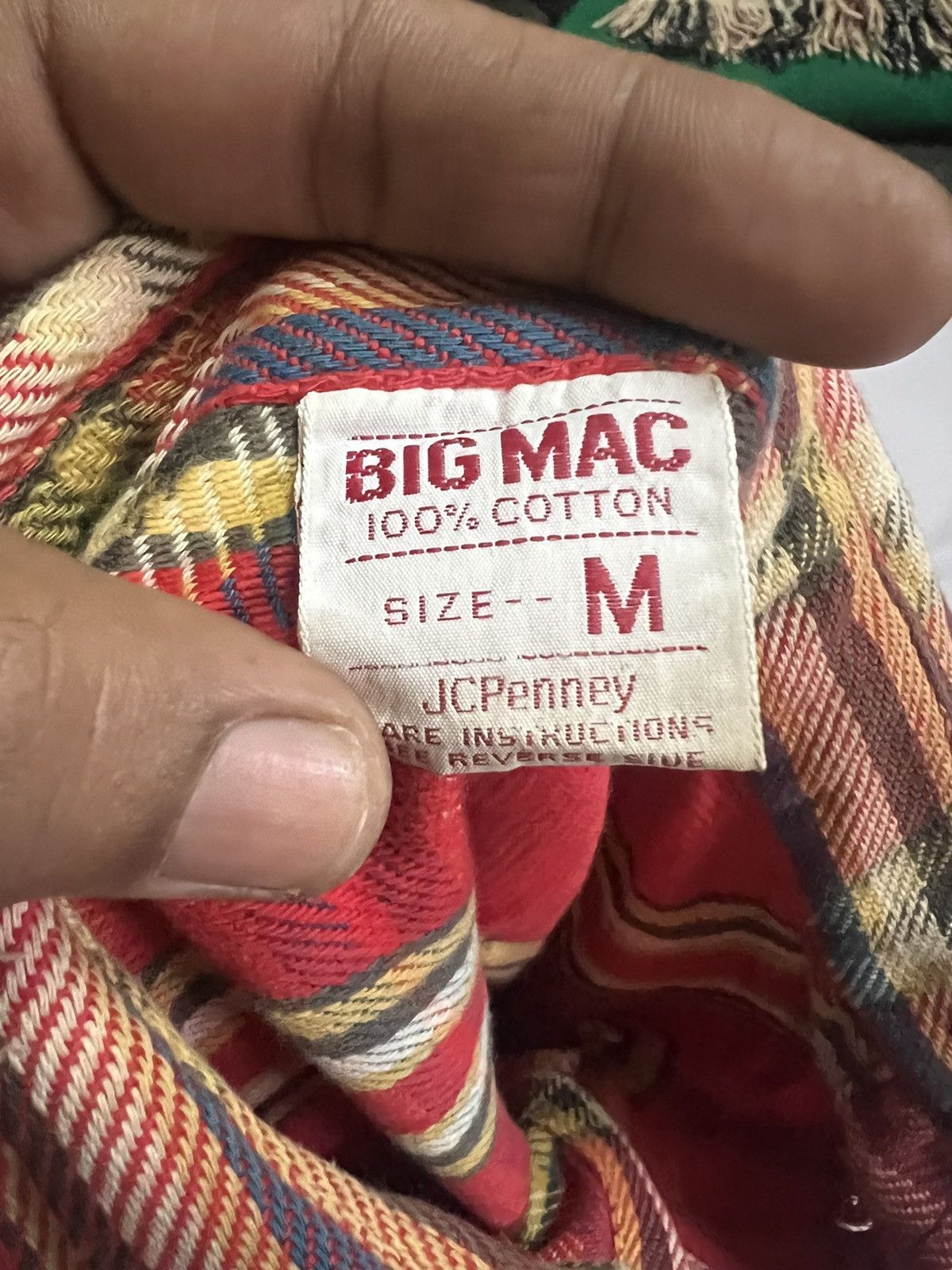 Big Mac × JCPenney × Vintage Fuck🔥Thrashed Flannel Travis Scott Style Size US L / EU 52-54 / 3 - 5 Thumbnail