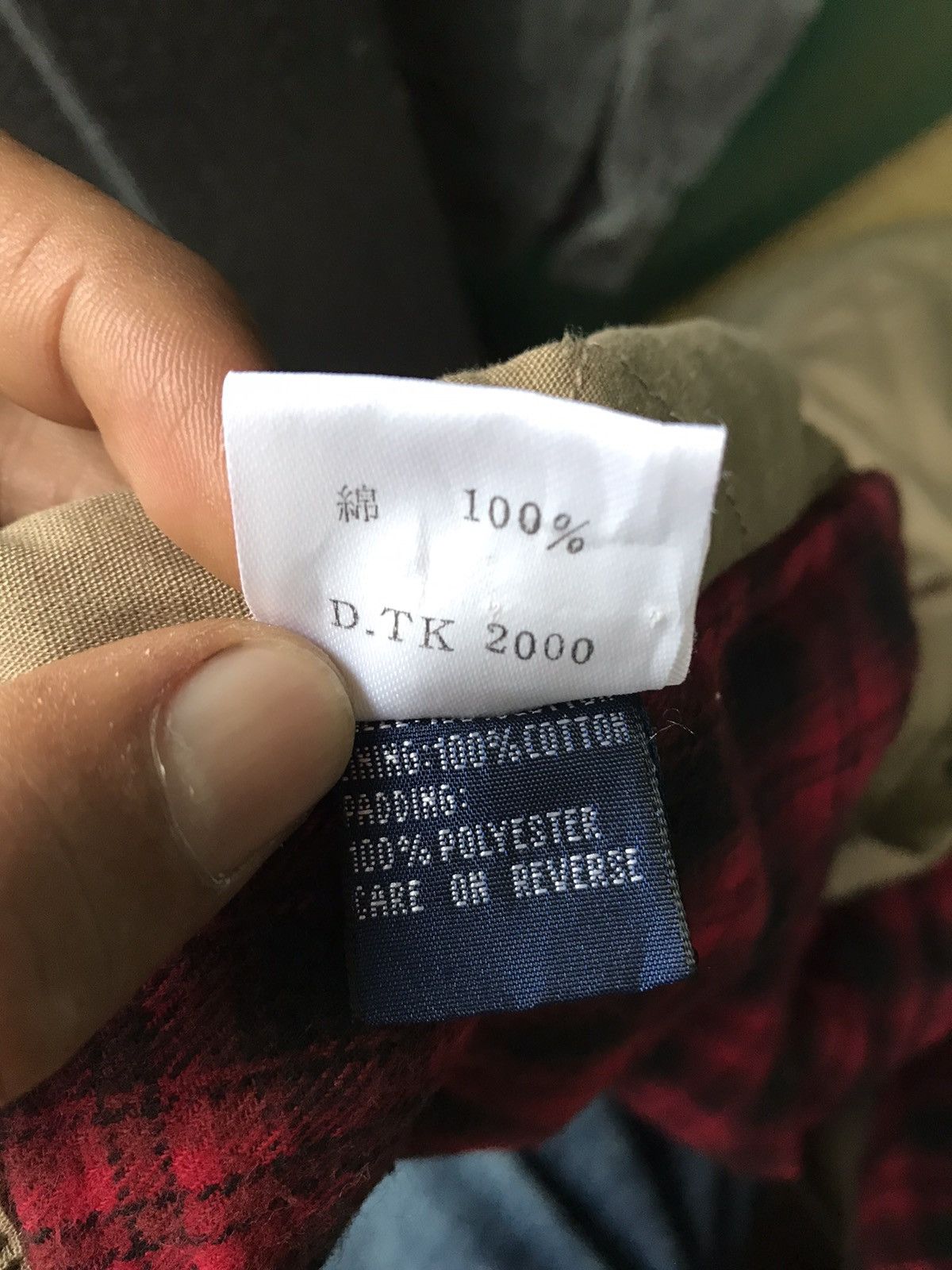 Vintage Nautica Work Shirt checked Lining