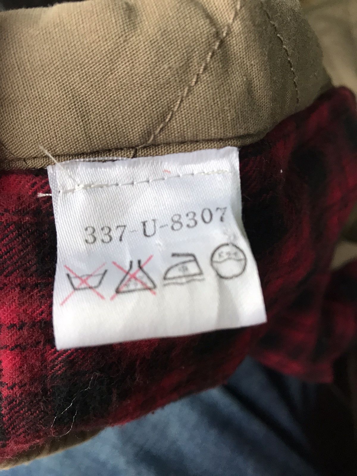 Vintage Nautica Work Shirt checked Lining