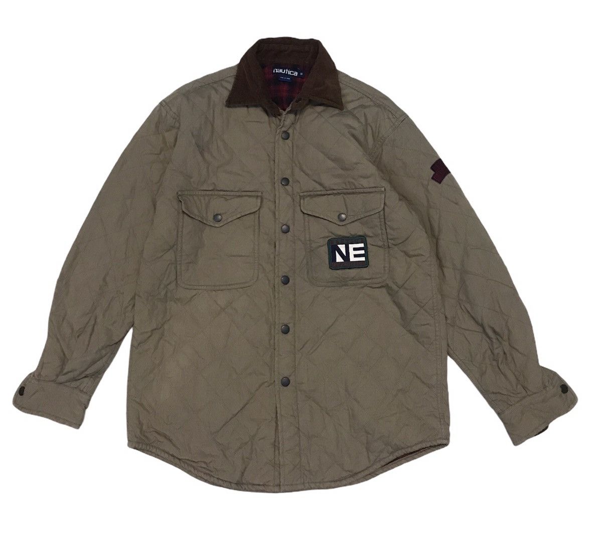 Vintage Nautica Work Shirt checked Lining