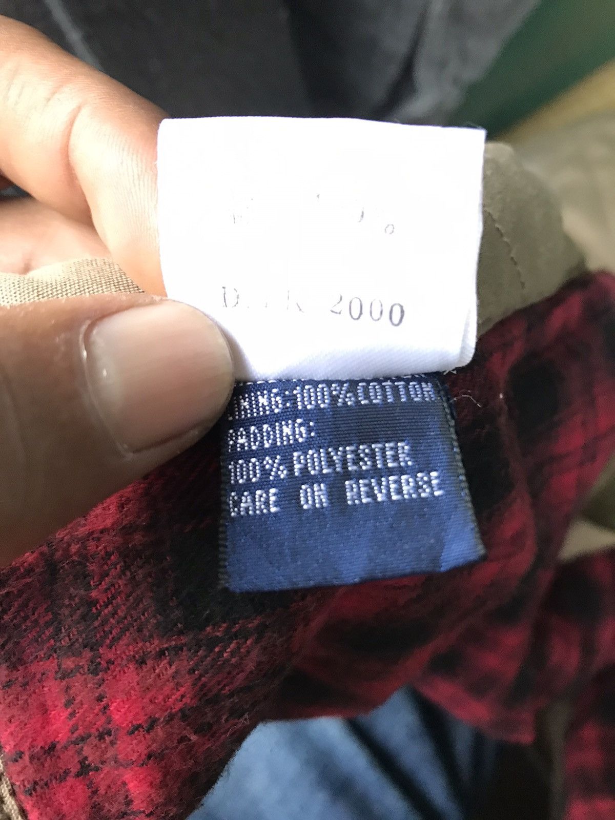 Vintage Nautica Work Shirt checked Lining
