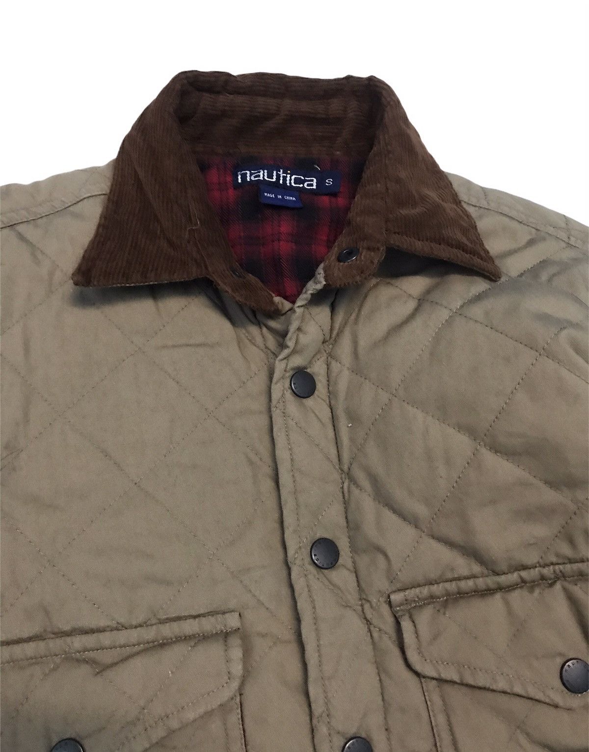Vintage Nautica Work Shirt checked Lining
