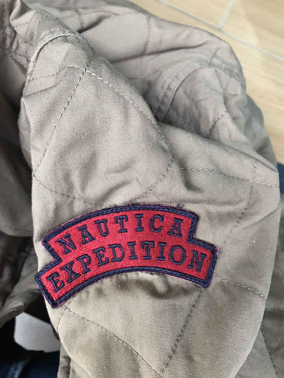 Vintage Nautica Work Shirt checked Lining