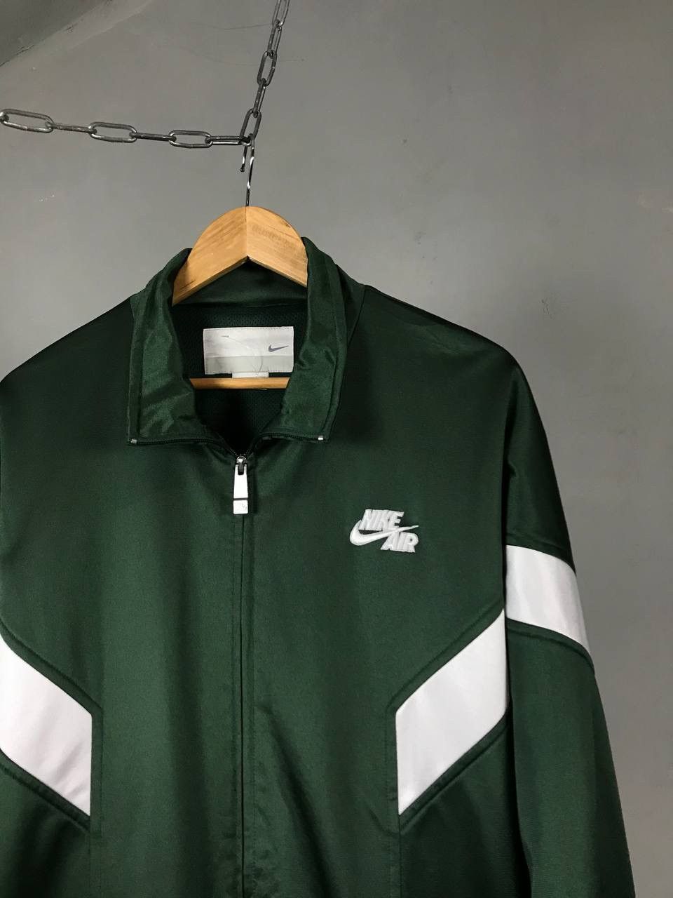 Vintage Nike Air swoosh streetwear vintage zip sweatshirt Size US XL / EU 56 / 4 - 2 Thumbnail