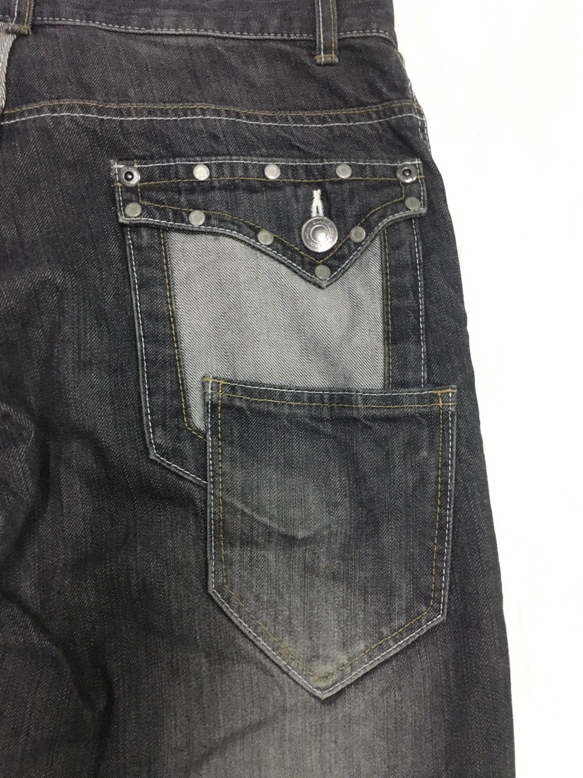 Japanese Brand Japaneses Brand reconstruct Multizipper Studded Denim Size US 31 - 11 Thumbnail