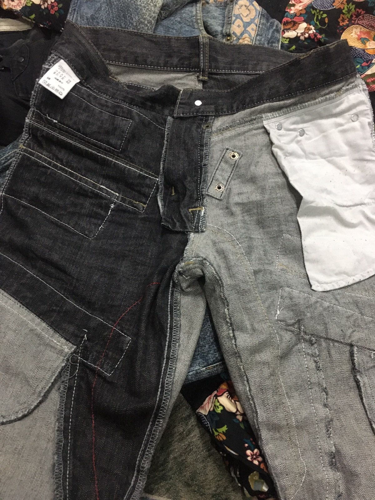 Japanese Brand Japaneses Brand reconstruct Multizipper Studded Denim Size US 31 - 14 Thumbnail