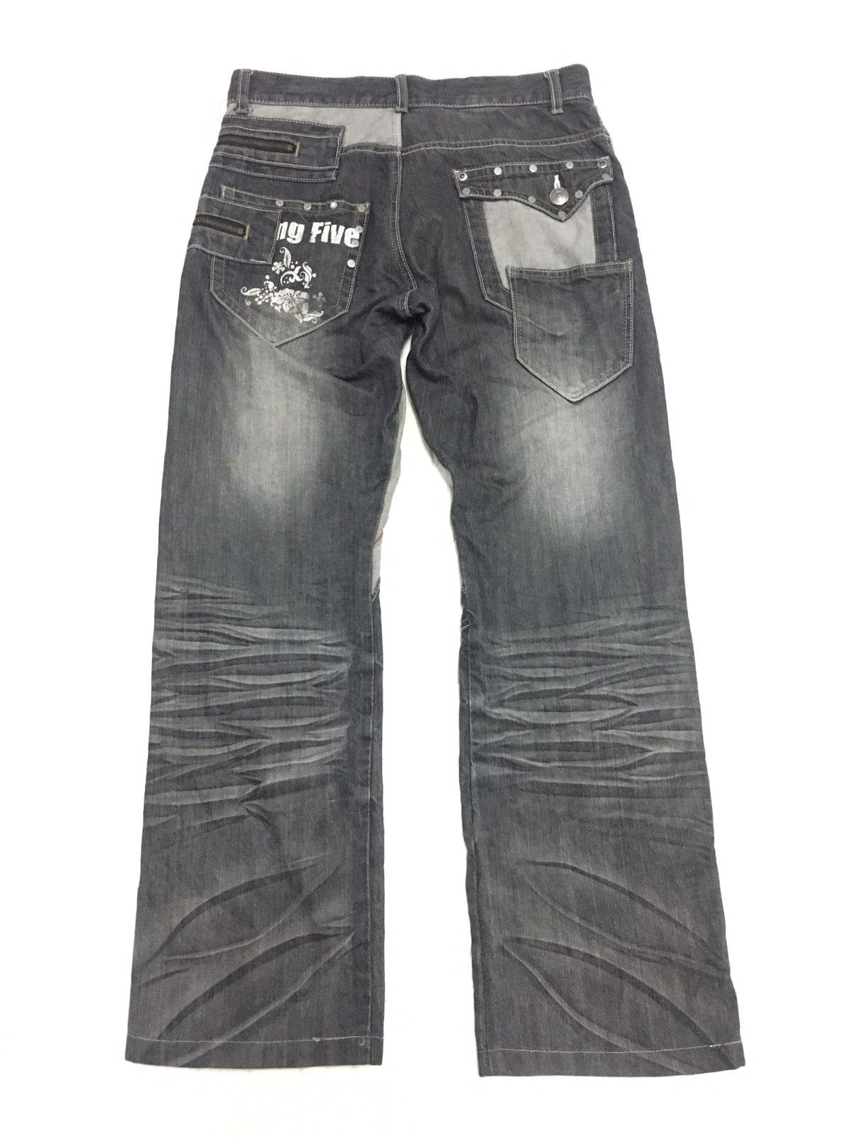 Japanese Brand Japaneses Brand reconstruct Multizipper Studded Denim Size US 31 - 9 Thumbnail