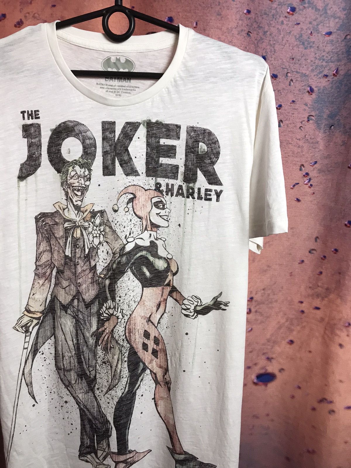 DC Comics × Vintage Vintage looking Joker Harley Quinn art tee Batman vtg comics Size US M / EU 48-50 / 2 - 1 Thumbnail