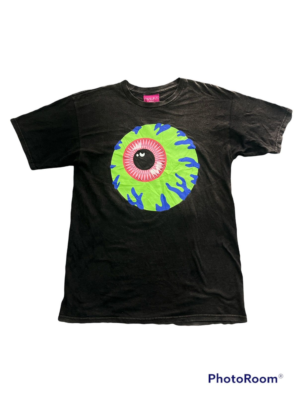 image of Design Vintage Sun Faded Mishka in Black, Men's (Size Medium)