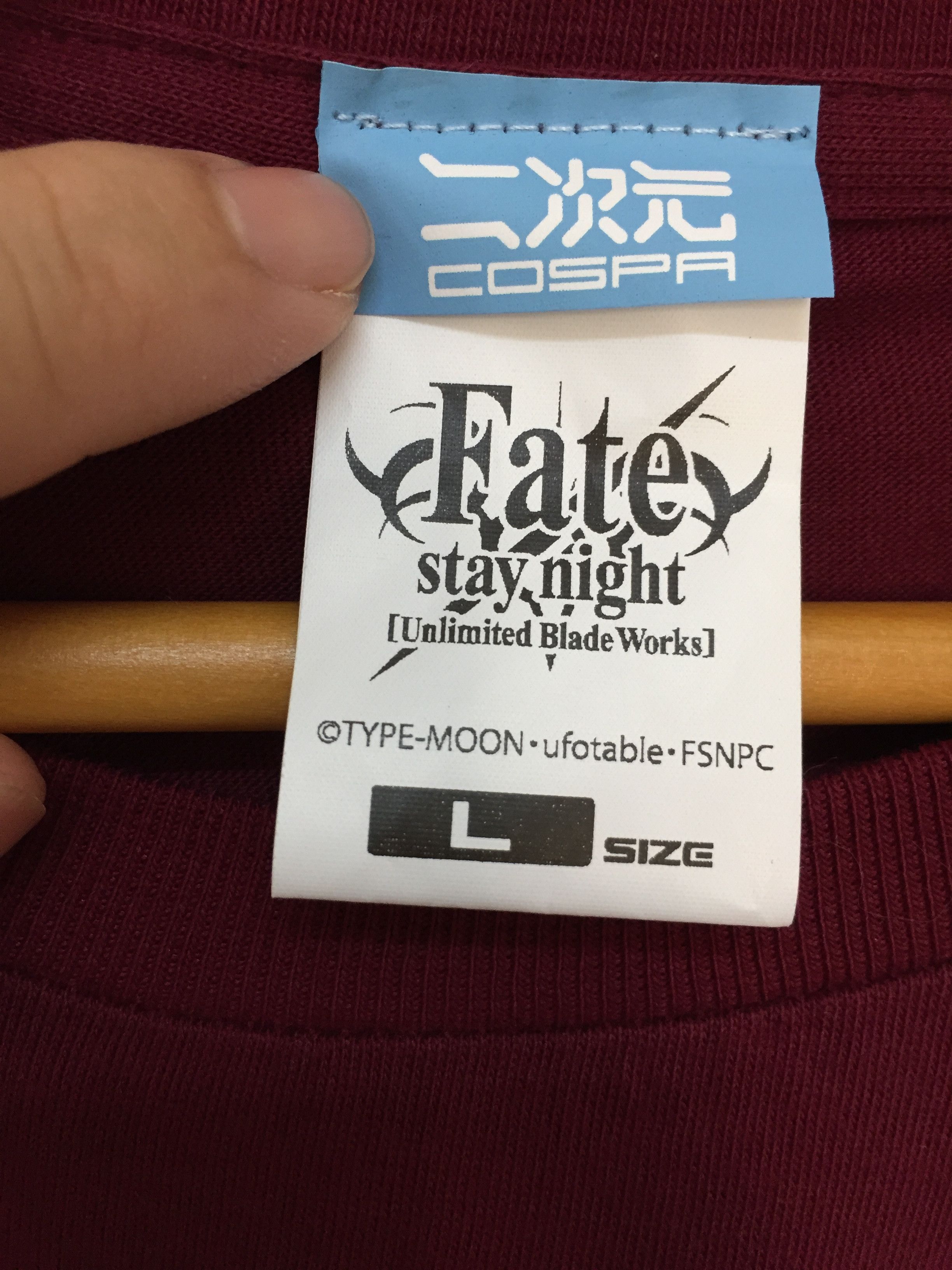 Anime COSPA FATE STAY NIGHT poem sword tee Size US M / EU 48-50 / 2 - 7 Thumbnail
