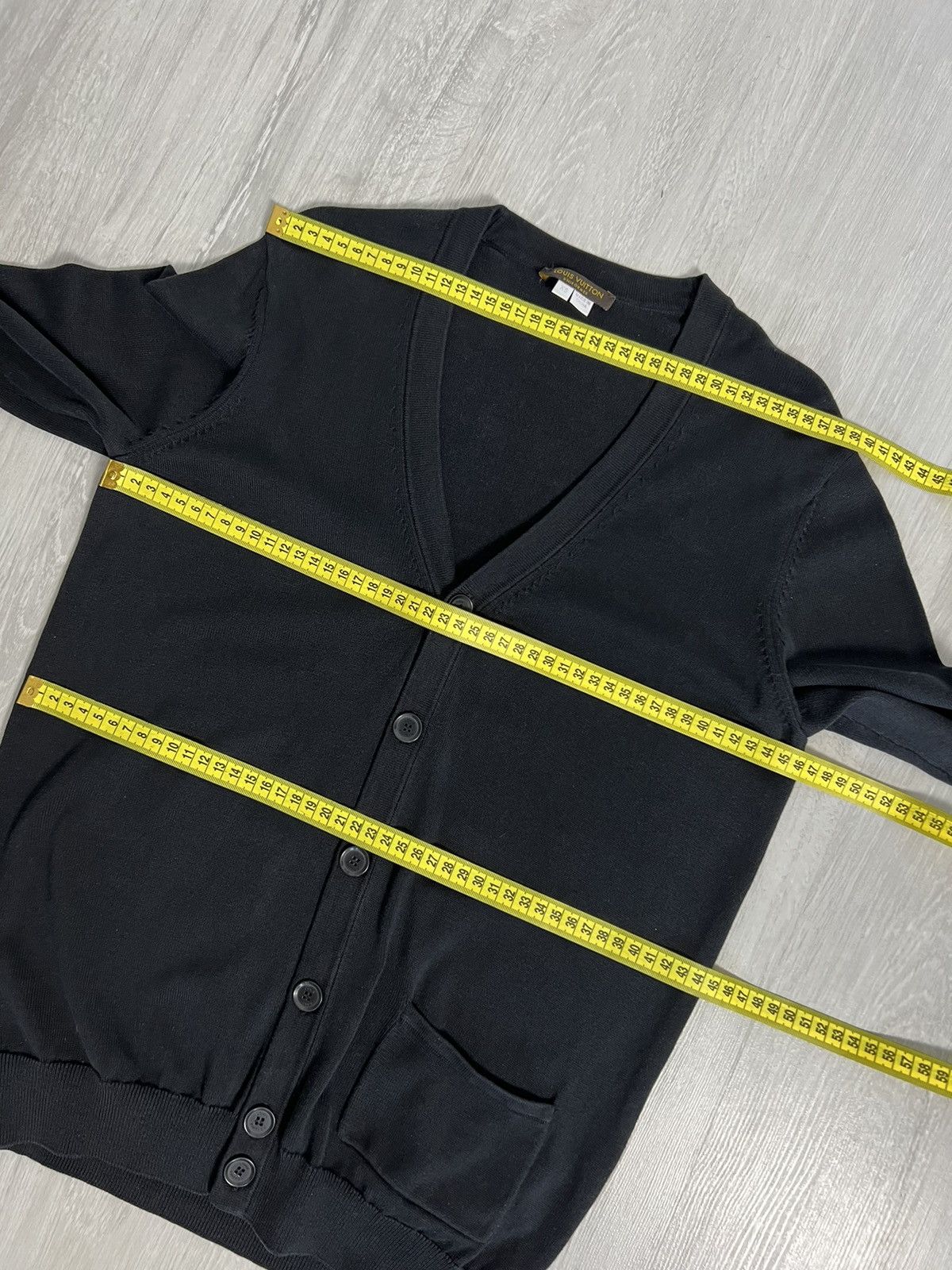 Louis Vuitton Louis Vuitton Uniform Cardigan Silk/Cotton Black Size XS Size XS / US 0-2 / IT 36-38 - 13 Thumbnail