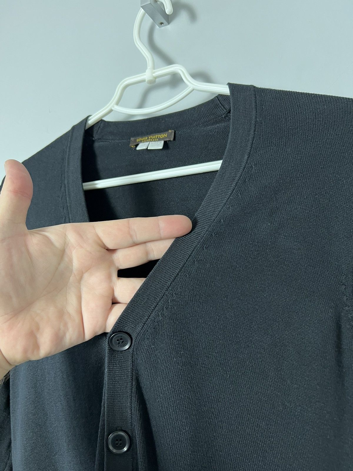 Louis Vuitton Louis Vuitton Uniform Cardigan Silk/Cotton Black Size XS Size XS / US 0-2 / IT 36-38 - 10 Thumbnail