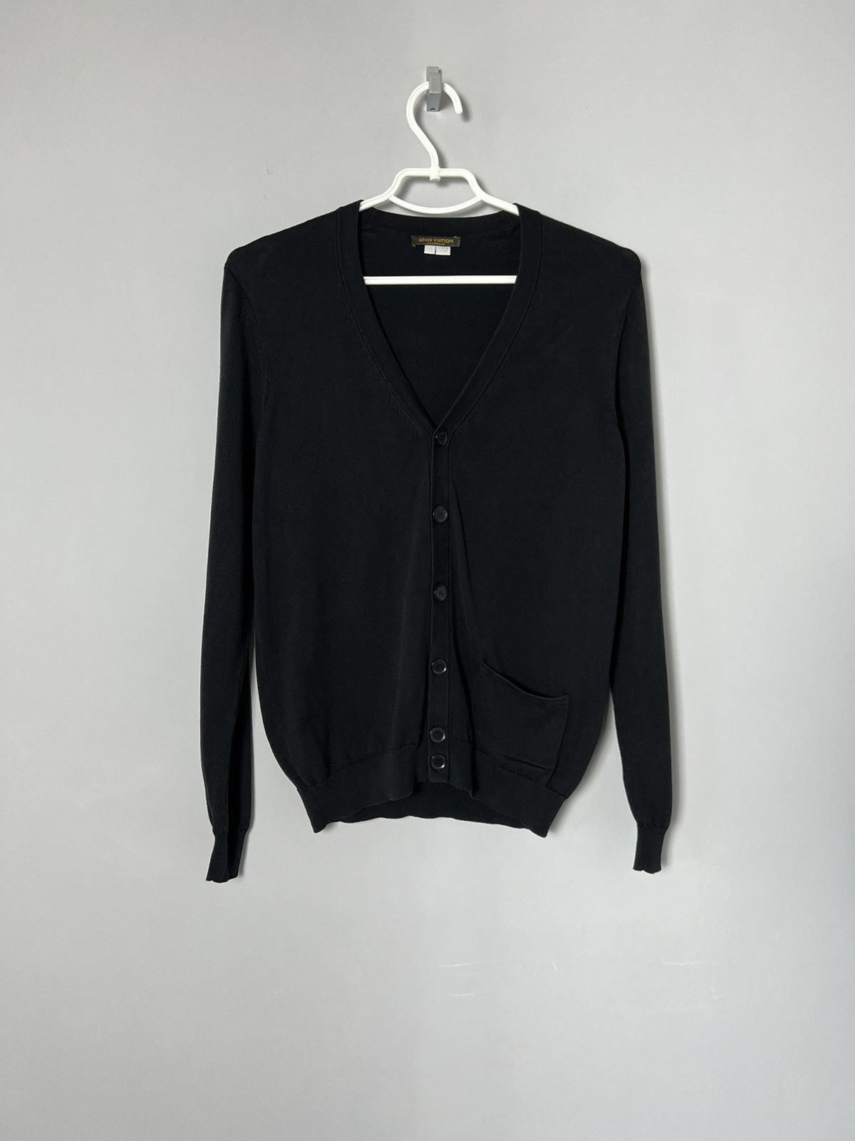 Louis Vuitton Louis Vuitton Uniform Cardigan Silk/Cotton Black Size XS Size XS / US 0-2 / IT 36-38 - 4 Thumbnail