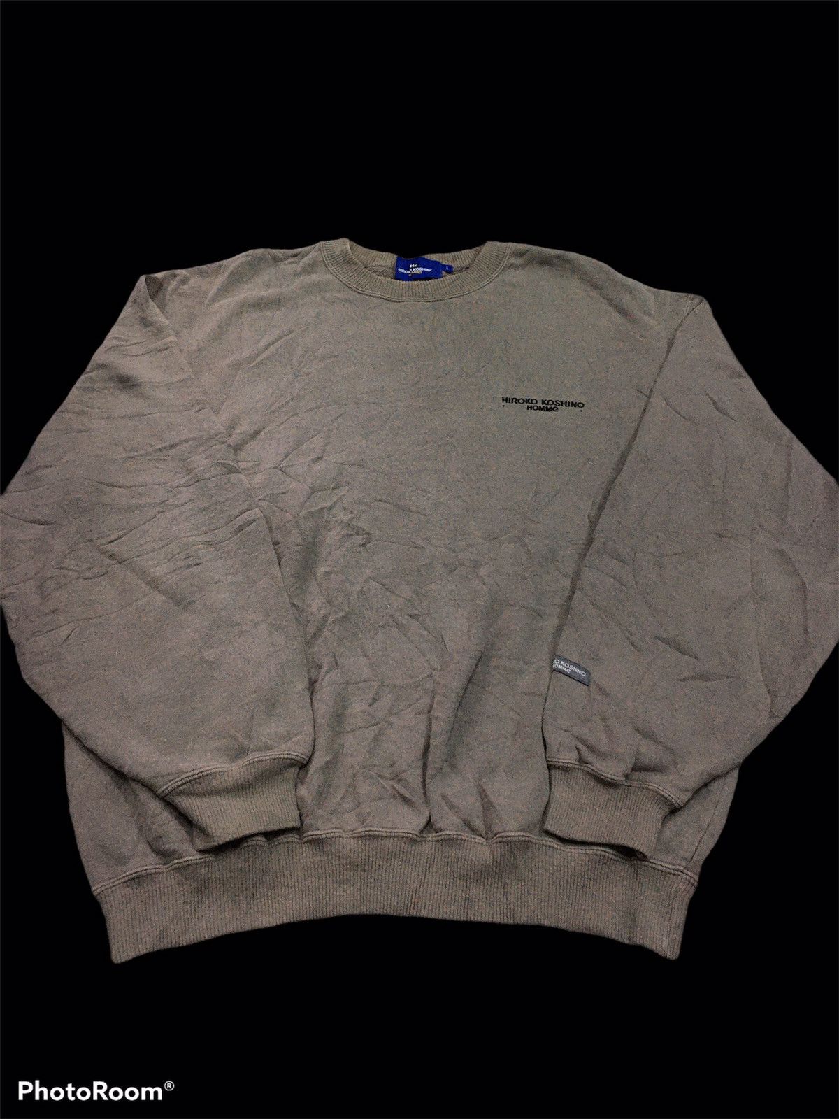 Hiroko Koshino Homme × Vintage Vintage Hiroko Koshino Home Sun Faded Crewneck Size US L / EU 52-54 / 3 - 4 Thumbnail