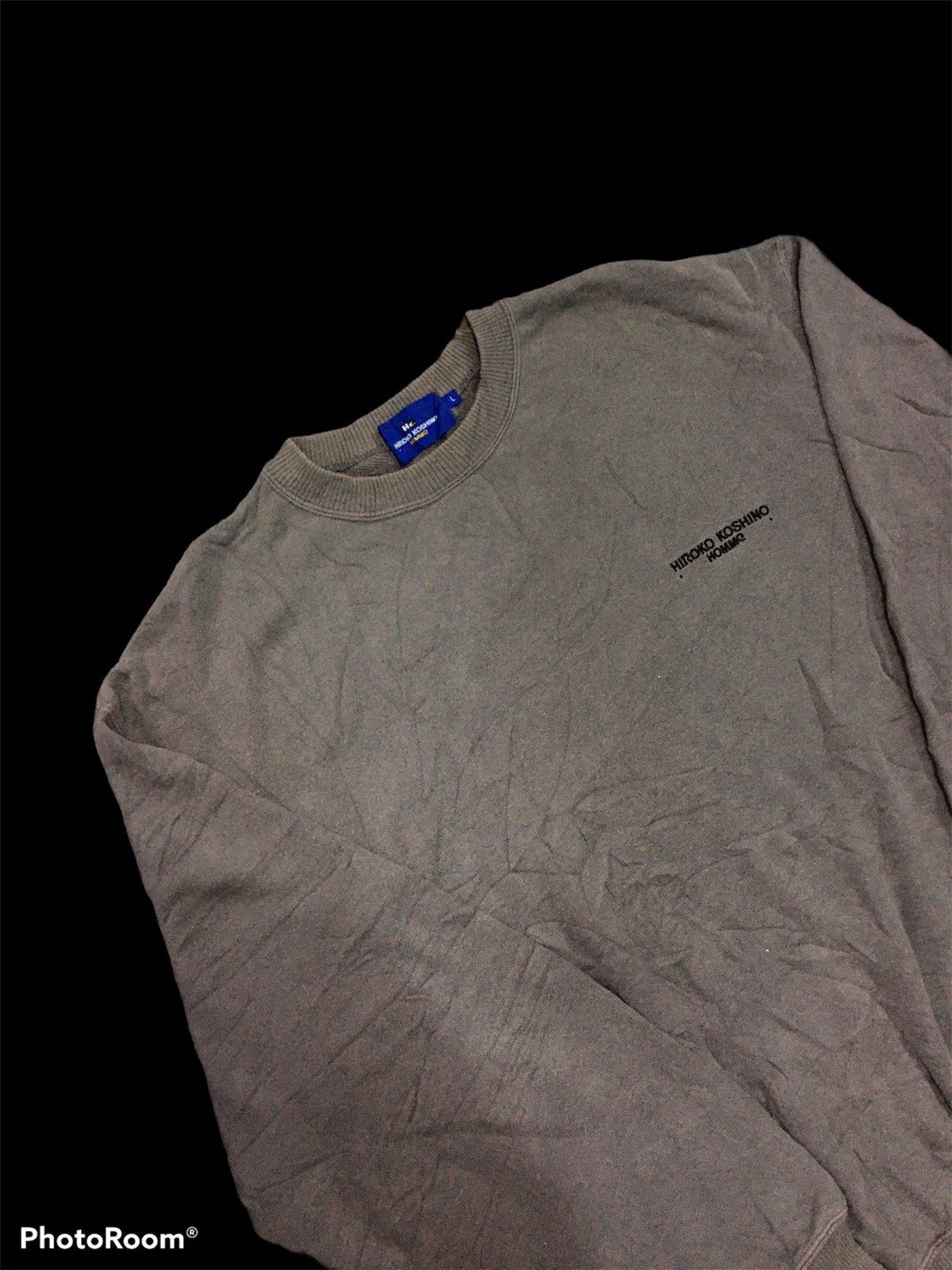 Hiroko Koshino Homme × Vintage Vintage Hiroko Koshino Home Sun Faded Crewneck Size US L / EU 52-54 / 3 - 7 Thumbnail