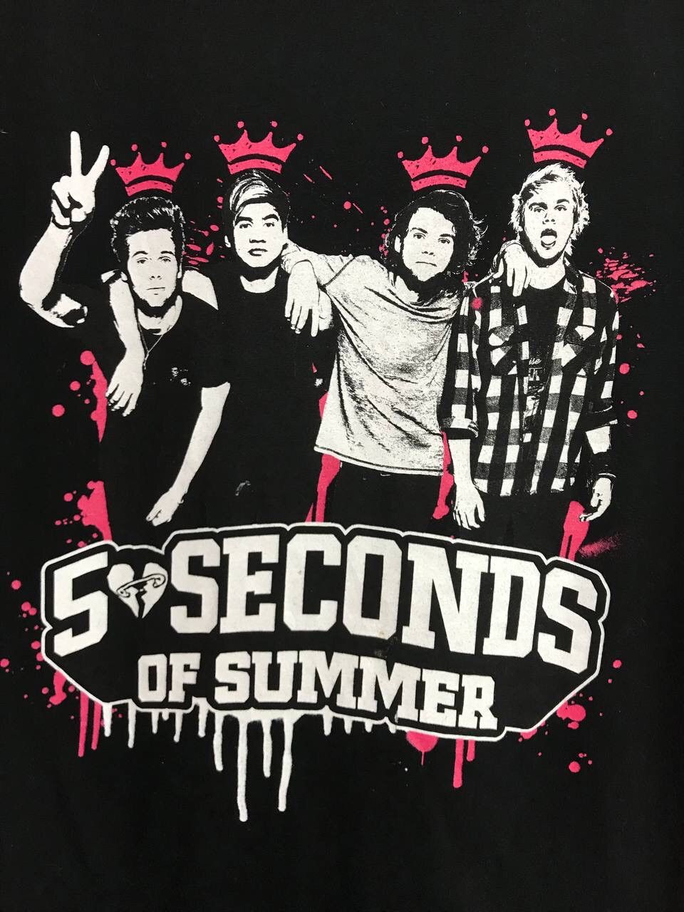 Band Tees × Vintage Vintage 5 second of summer band rock tee Size US L / EU 52-54 / 3 - 3 Thumbnail