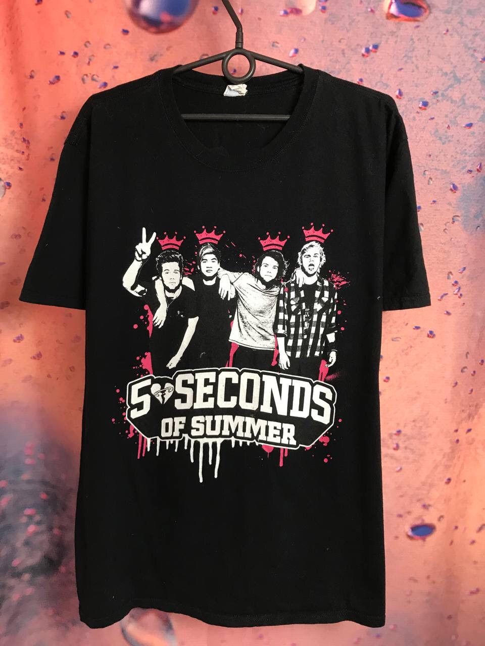Band Tees × Vintage Vintage 5 second of summer band rock tee Size US L / EU 52-54 / 3 - 2 Thumbnail