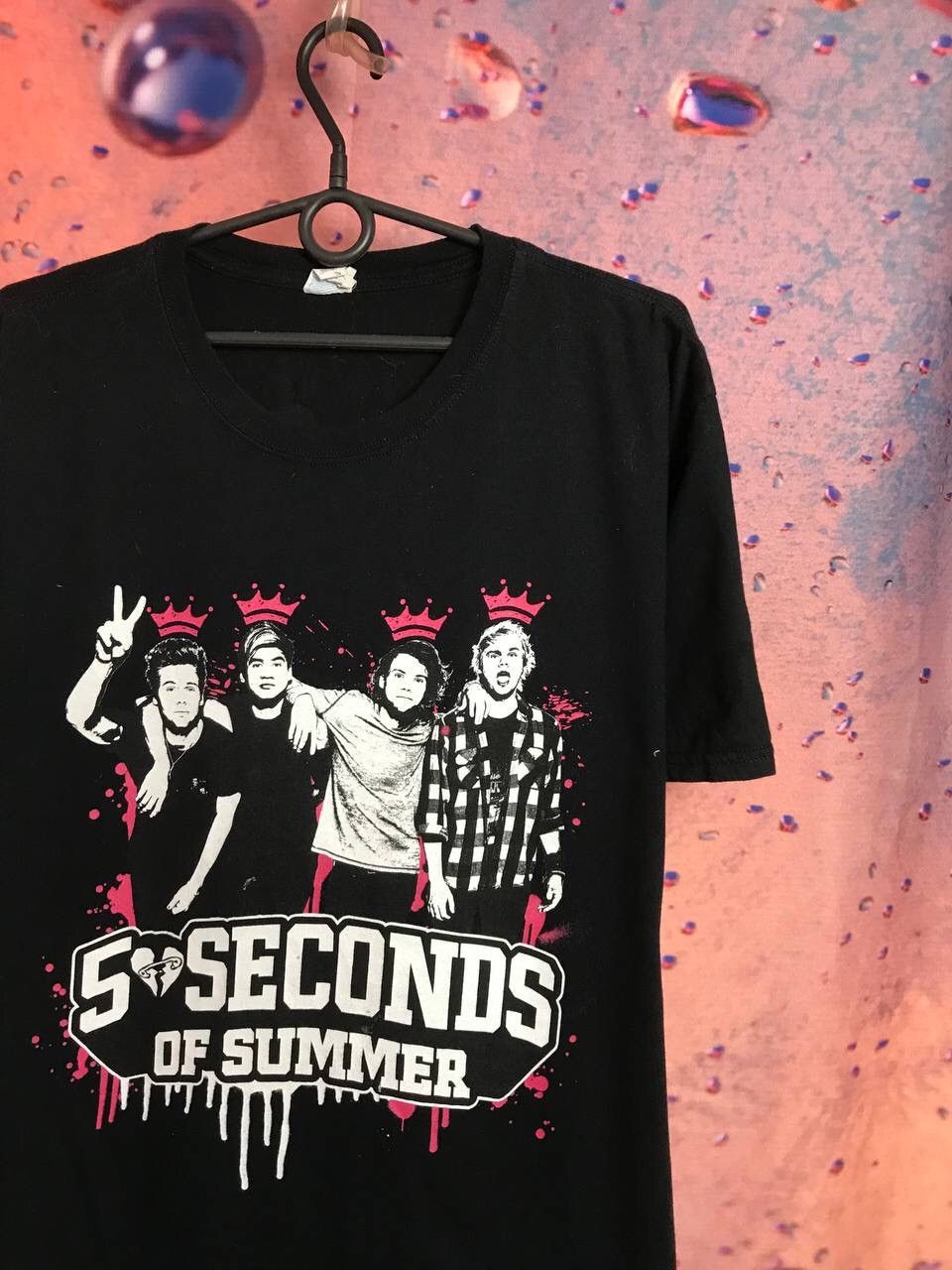 Band Tees × Vintage Vintage 5 second of summer band rock tee Size US L / EU 52-54 / 3 - 1 Thumbnail
