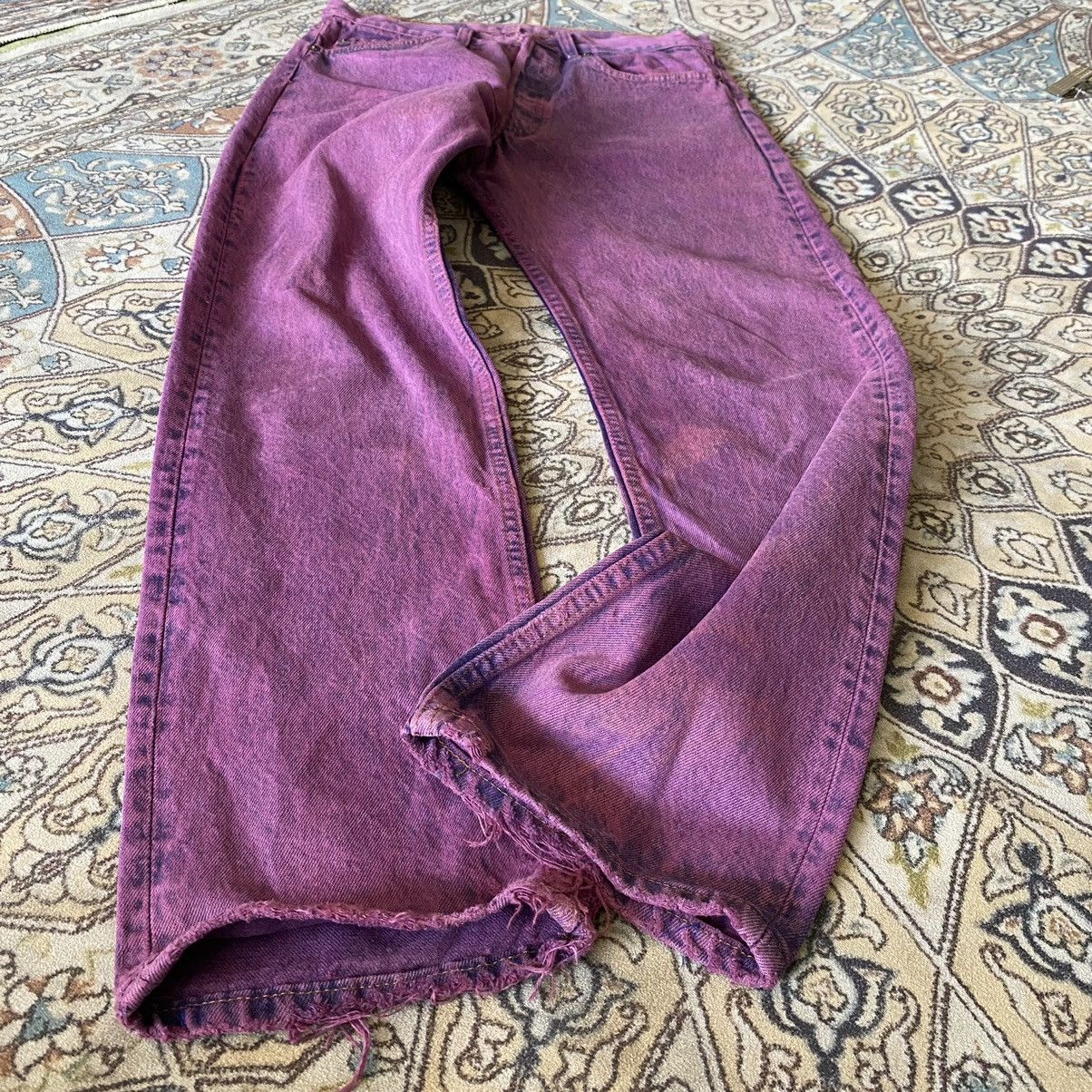 Levi's Vintage 80s Levis 501 Distressed Jeans Overdyed Size US 30 / EU 46 - 24 Thumbnail