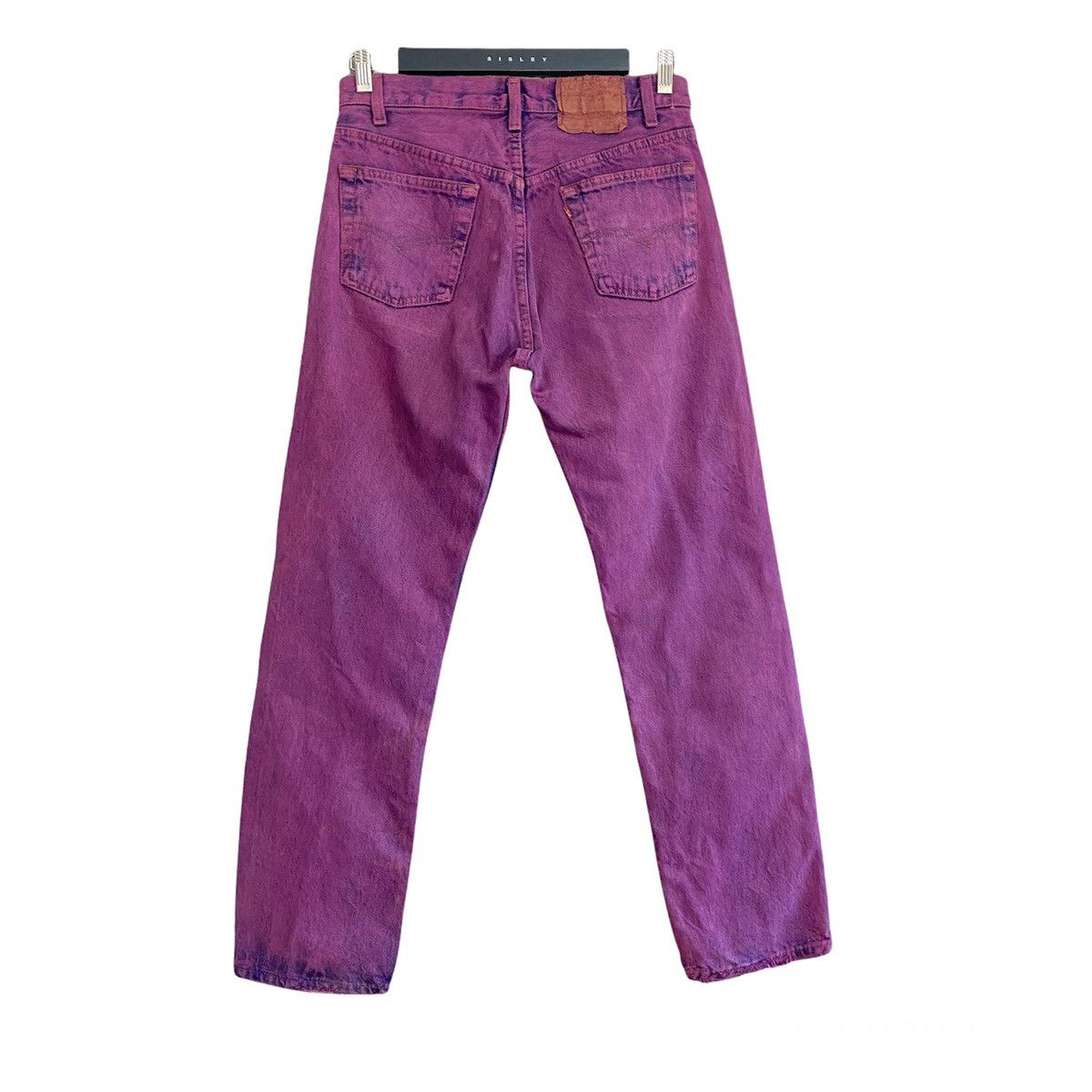 Levi's Vintage 80s Levis 501 Distressed Jeans Overdyed Size US 30 / EU 46 - 2 Thumbnail