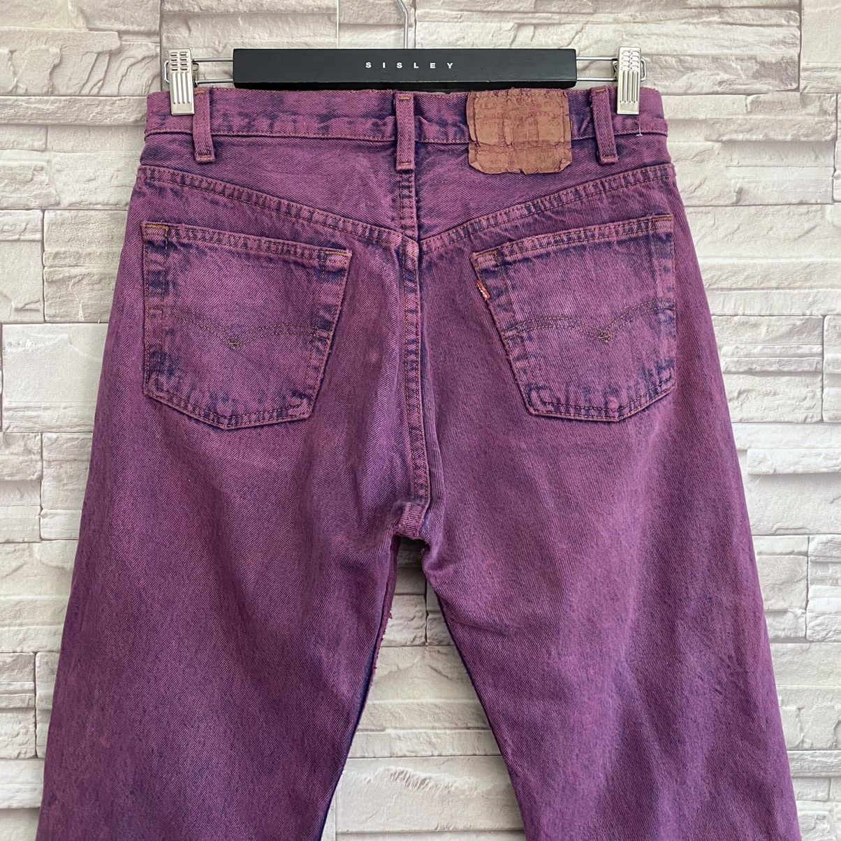 Levi's Vintage 80s Levis 501 Distressed Jeans Overdyed Size US 30 / EU 46 - 13 Thumbnail