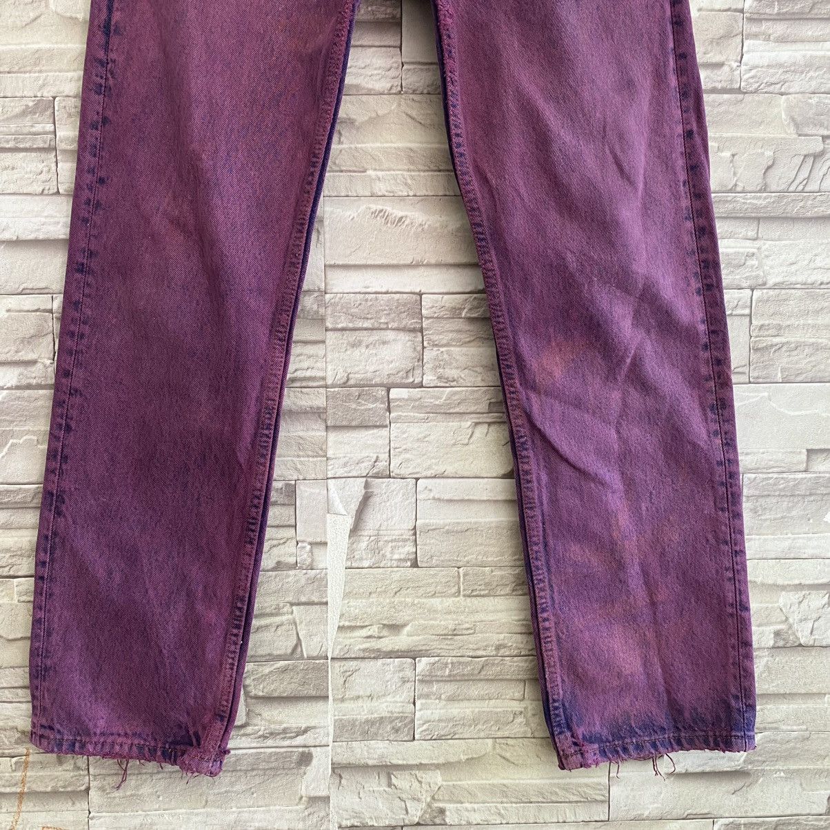 Levi's Vintage 80s Levis 501 Distressed Jeans Overdyed Size US 30 / EU 46 - 5 Thumbnail