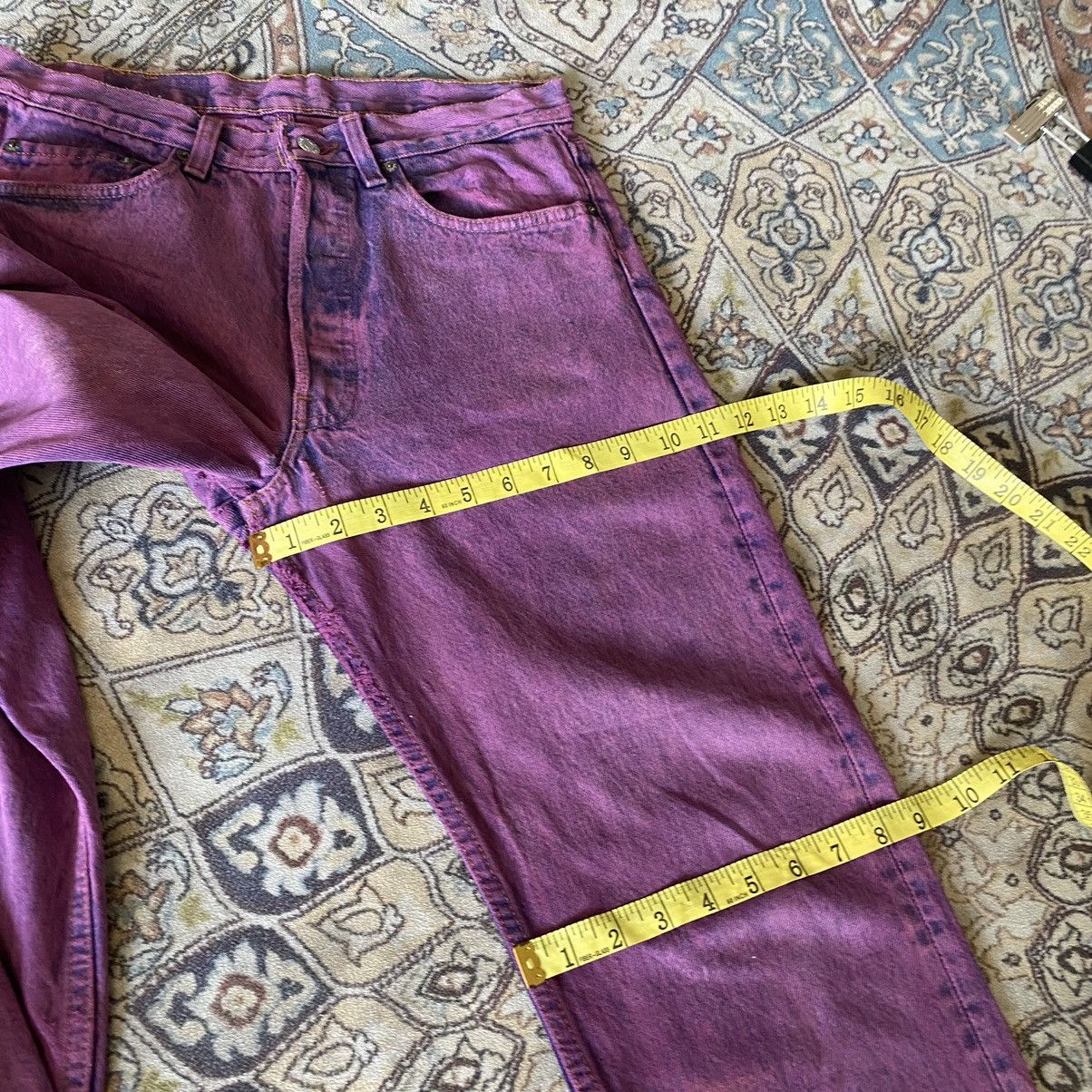 Levi's Vintage 80s Levis 501 Distressed Jeans Overdyed Size US 30 / EU 46 - 22 Thumbnail
