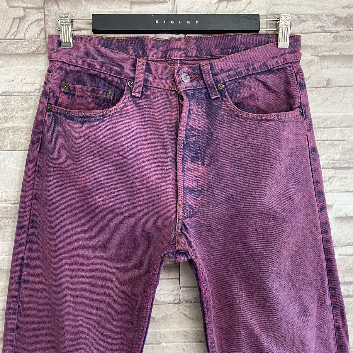 Levi's Vintage 80s Levis 501 Distressed Jeans Overdyed Size US 30 / EU 46 - 4 Thumbnail
