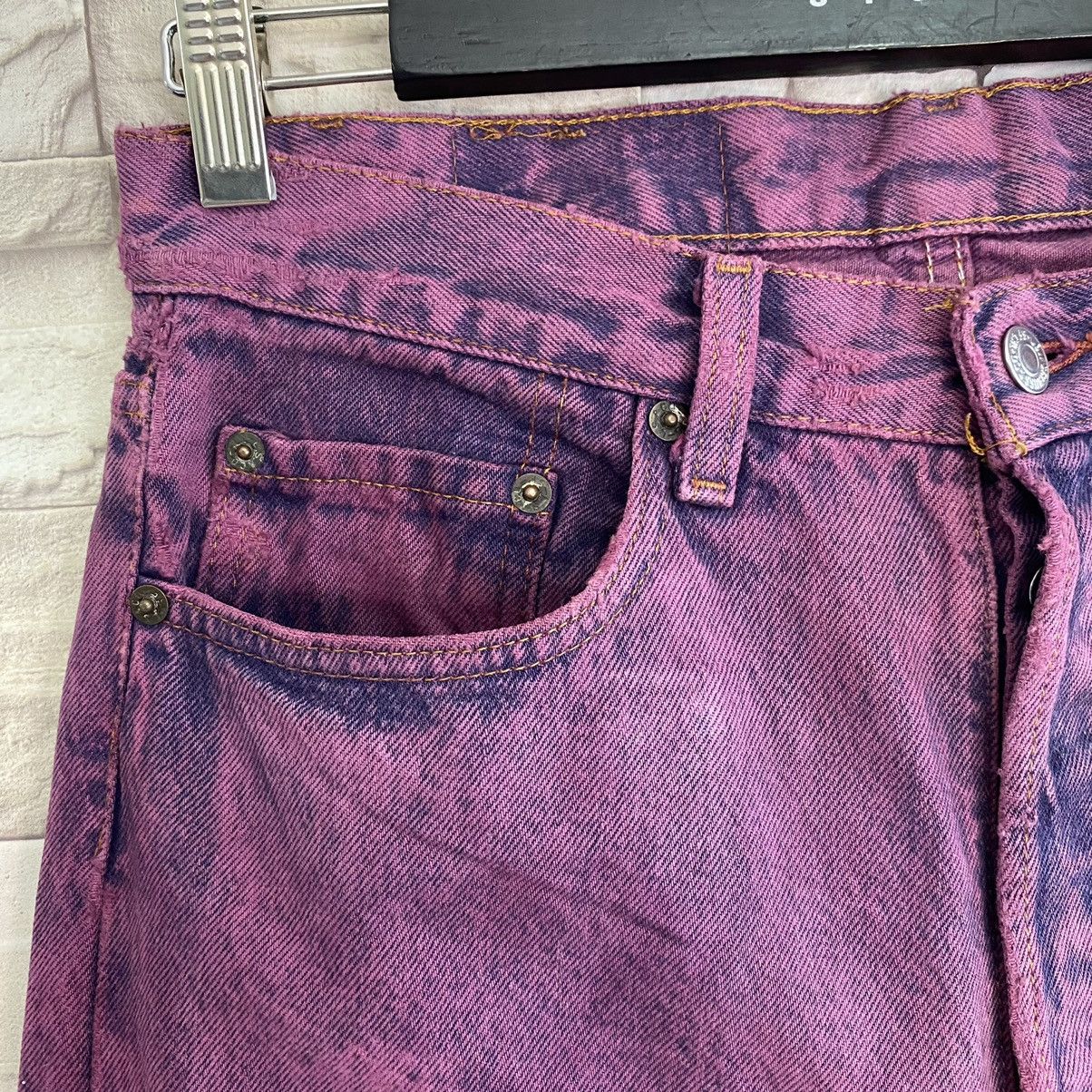 Levi's Vintage 80s Levis 501 Distressed Jeans Overdyed Size US 30 / EU 46 - 8 Thumbnail