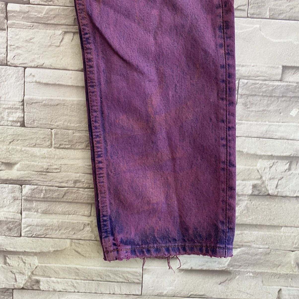 Levi's Vintage 80s Levis 501 Distressed Jeans Overdyed Size US 30 / EU 46 - 7 Thumbnail