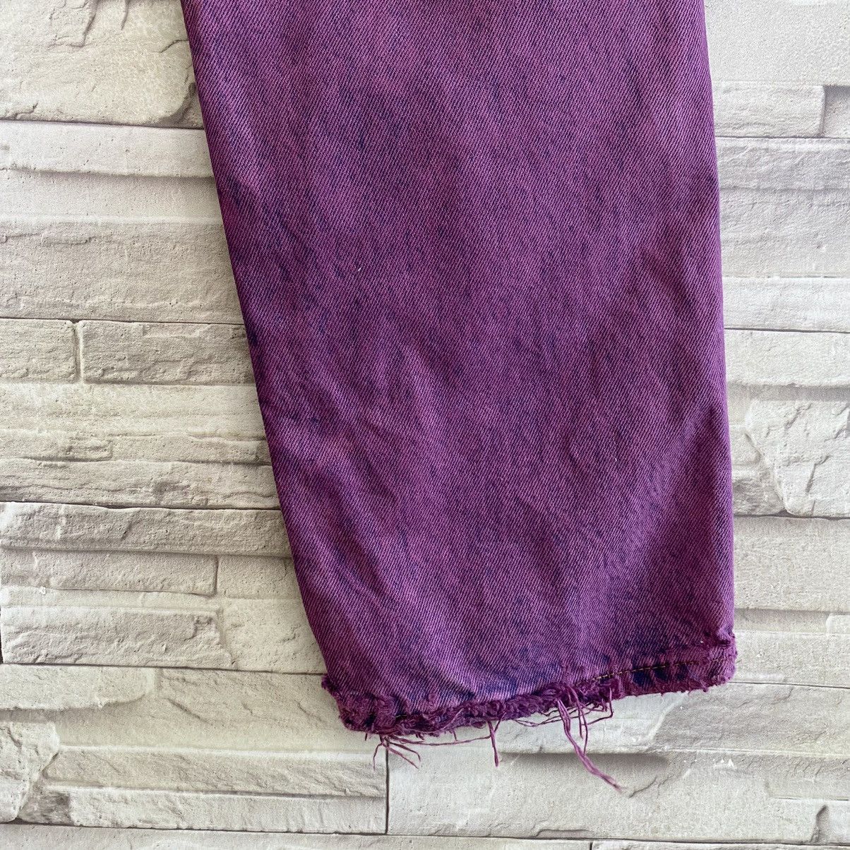 Levi's Vintage 80s Levis 501 Distressed Jeans Overdyed Size US 30 / EU 46 - 16 Thumbnail