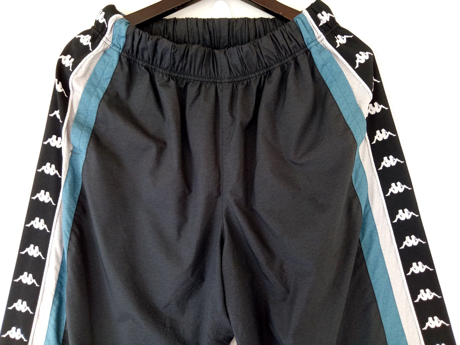 Kappa 💥VINTAGE KAPPA sweatpants sports stripes green pants Size US 34 / EU 50 - 3 Thumbnail
