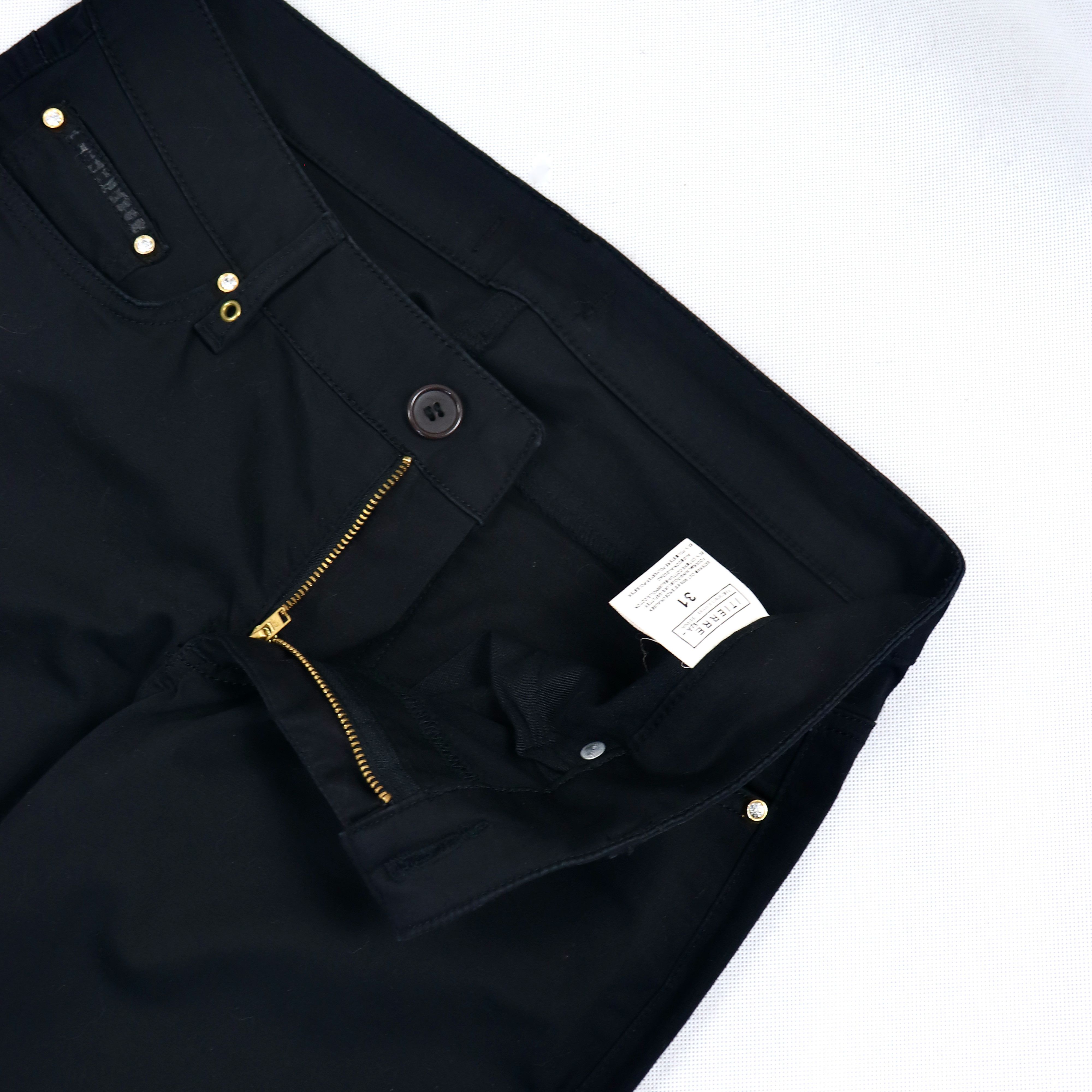 Versace VJC Swarovski Stretch Classic Chino Pants Size US 31 - 4 Thumbnail