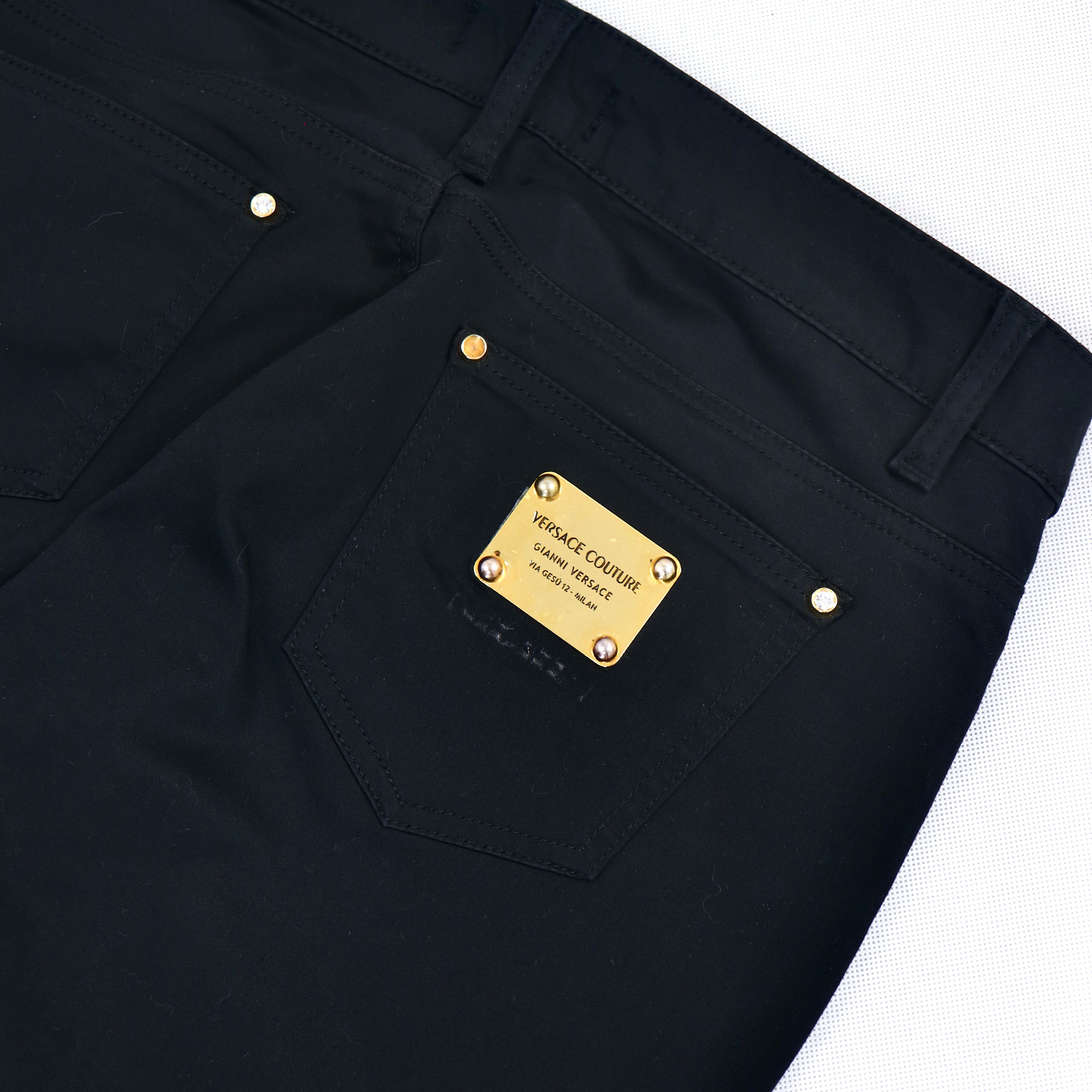 Versace VJC Swarovski Stretch Classic Chino Pants Size US 31 - 3 Thumbnail
