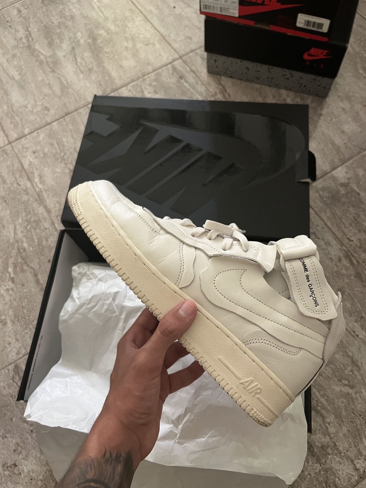 Nike Nike Air Force 1 Mid CDG Size US 10.5 / EU 43-44 - 6 Thumbnail