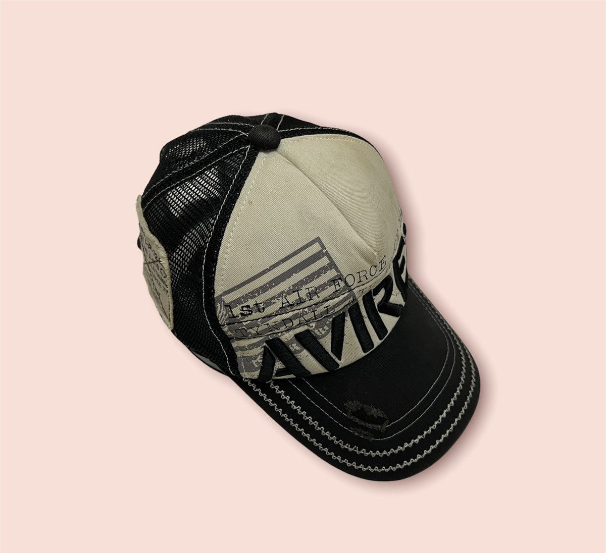 Avirex DISTRESSED VINTAGE AVIREX TRUCKER SNAPBACK Size ONE SIZE - 6 Thumbnail