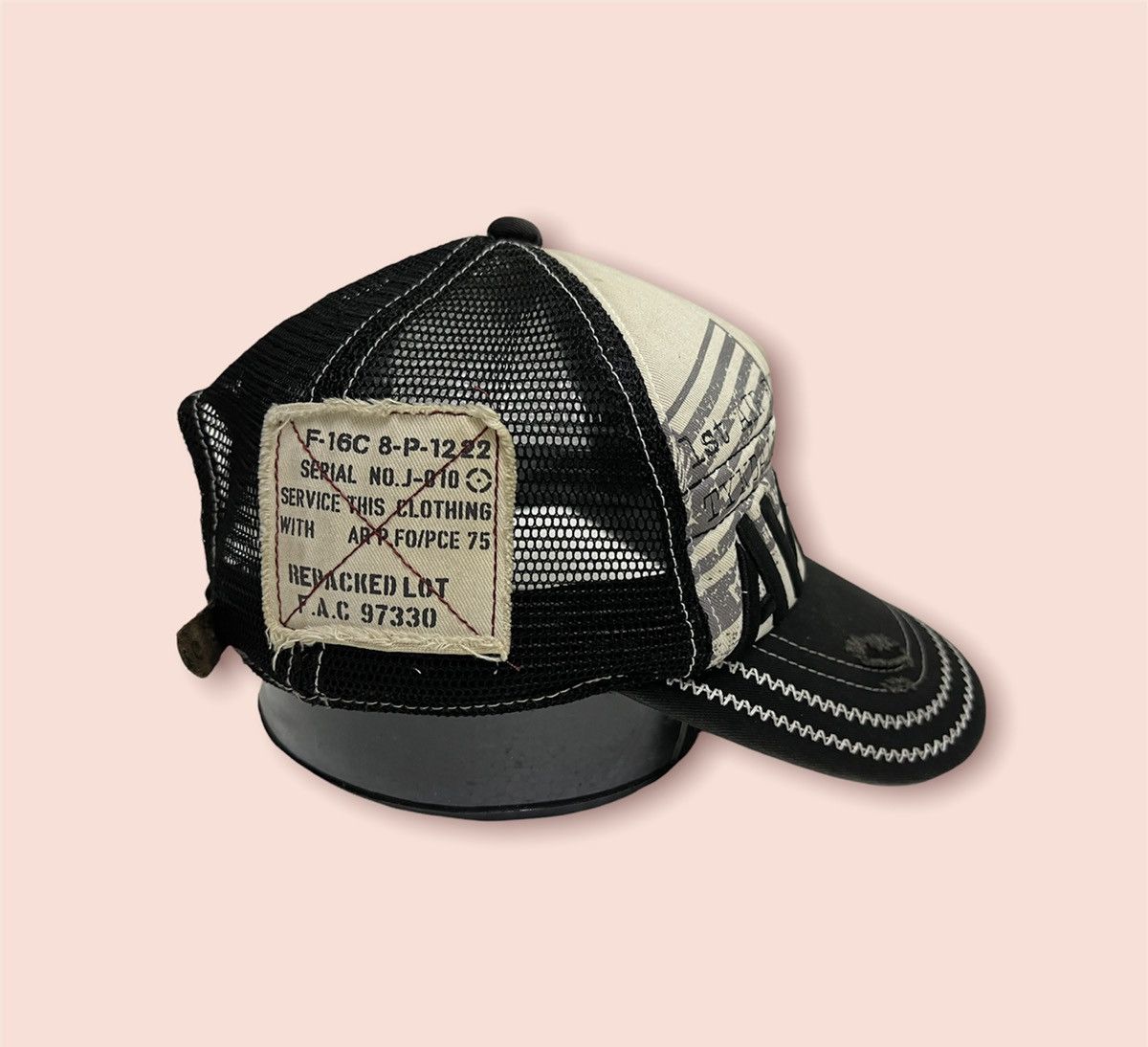 Avirex DISTRESSED VINTAGE AVIREX TRUCKER SNAPBACK Size ONE SIZE - 2 Thumbnail