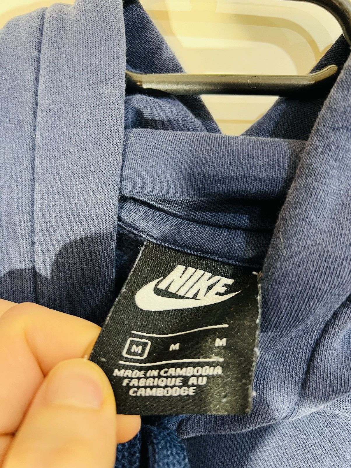 Nike × Vintage Nike hoodie sweatshirt y2k center swoosh spelloout Size US M / EU 48-50 / 2 - 6 Thumbnail
