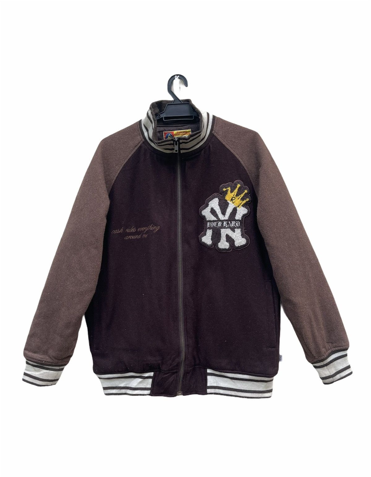 Vintage Vintage Varsity Jacket ROCK HARD High Line Moutaineering Size US L / EU 52-54 / 3 - 1 Thumbnail
