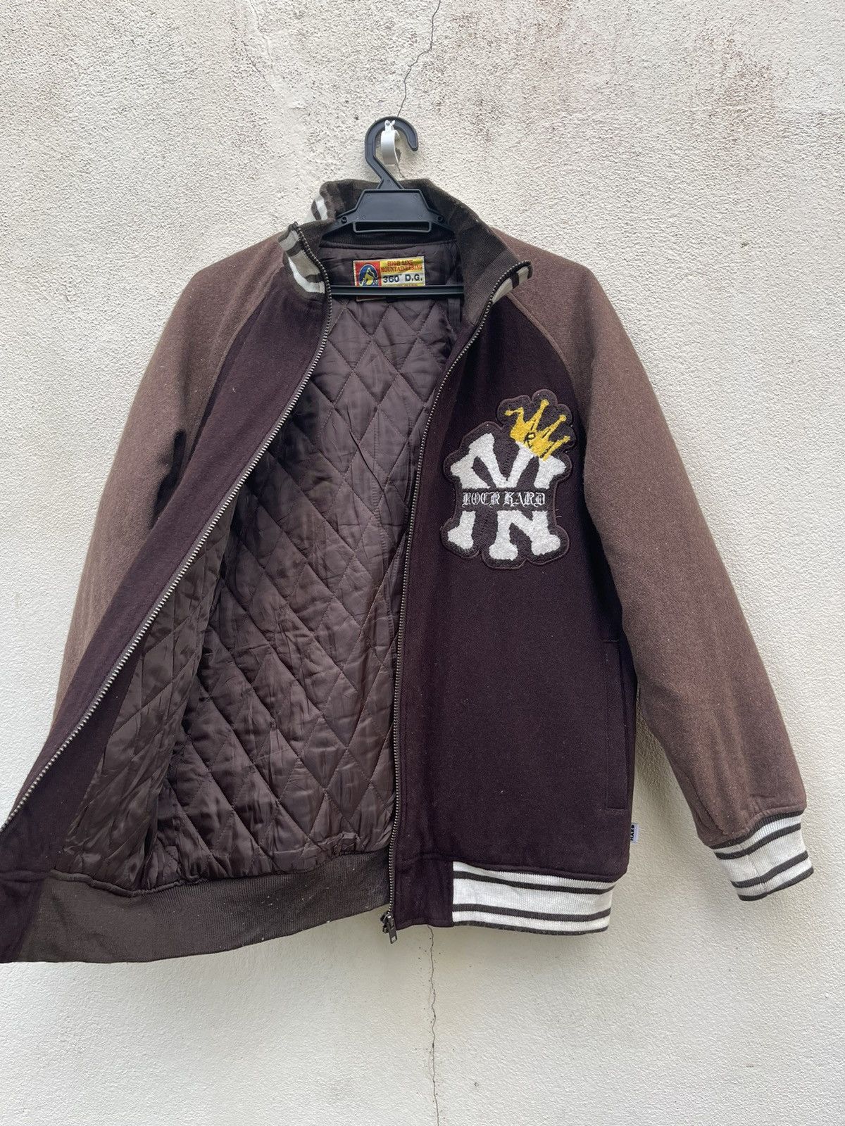 Vintage Vintage Varsity Jacket ROCK HARD High Line Moutaineering Size US L / EU 52-54 / 3 - 2 Thumbnail