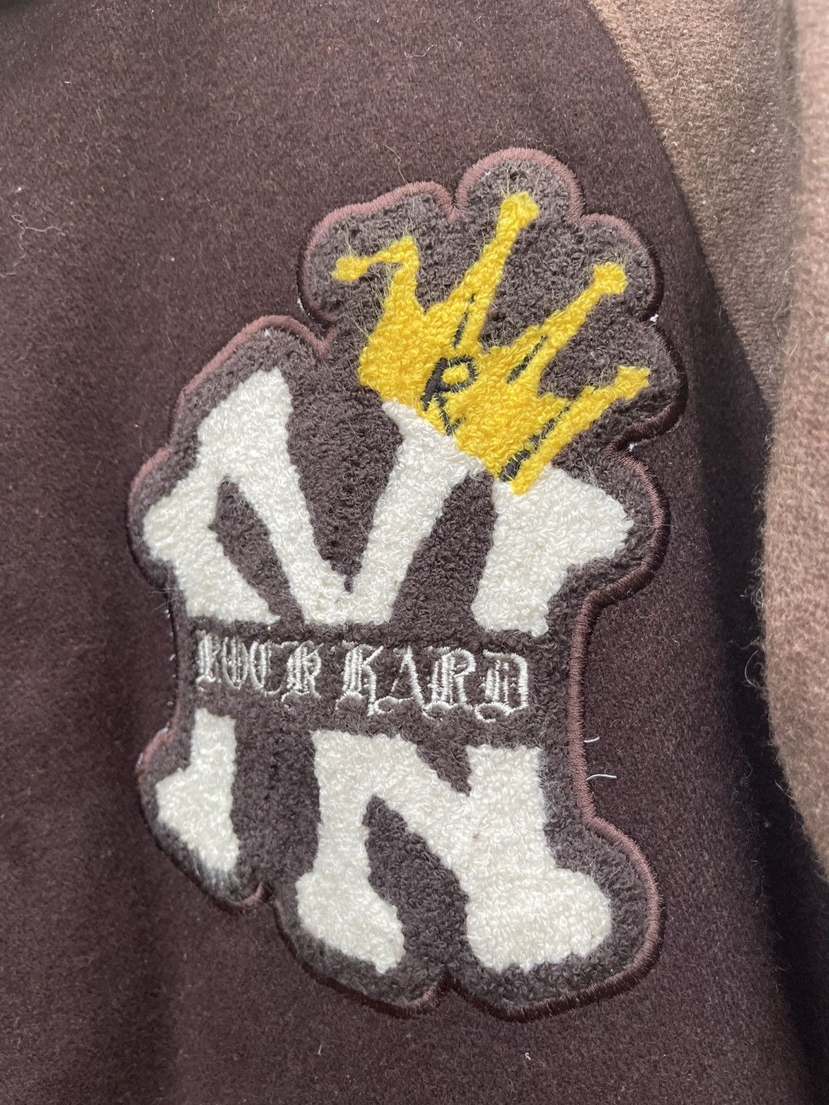 Vintage Vintage Varsity Jacket ROCK HARD High Line Moutaineering Size US L / EU 52-54 / 3 - 4 Thumbnail