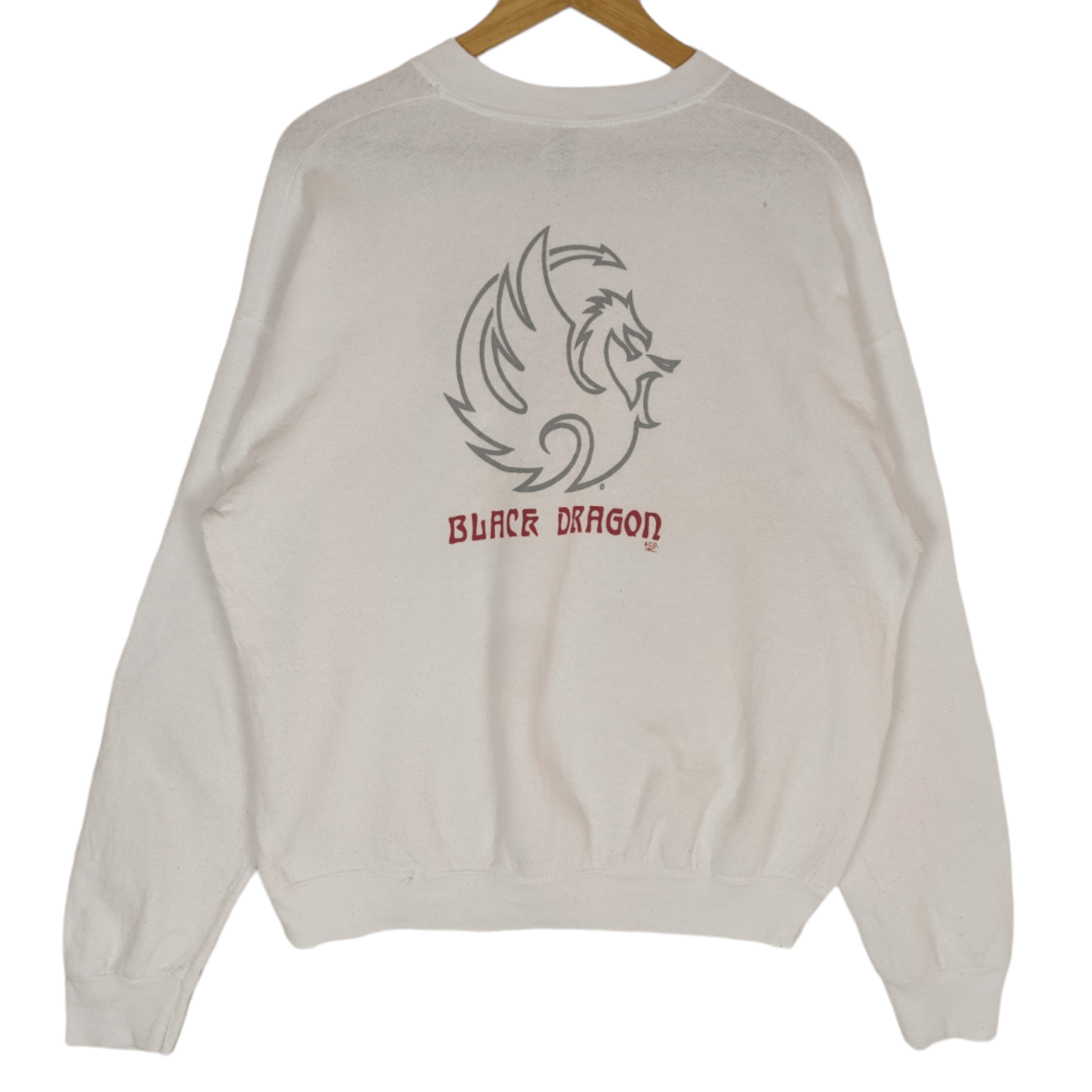Fruit Of The Loom Vintage 90's Black Dragon Tokyo Motorcycle Gang Sweatshirt Size US L / EU 52-54 / 3 - 4 Thumbnail