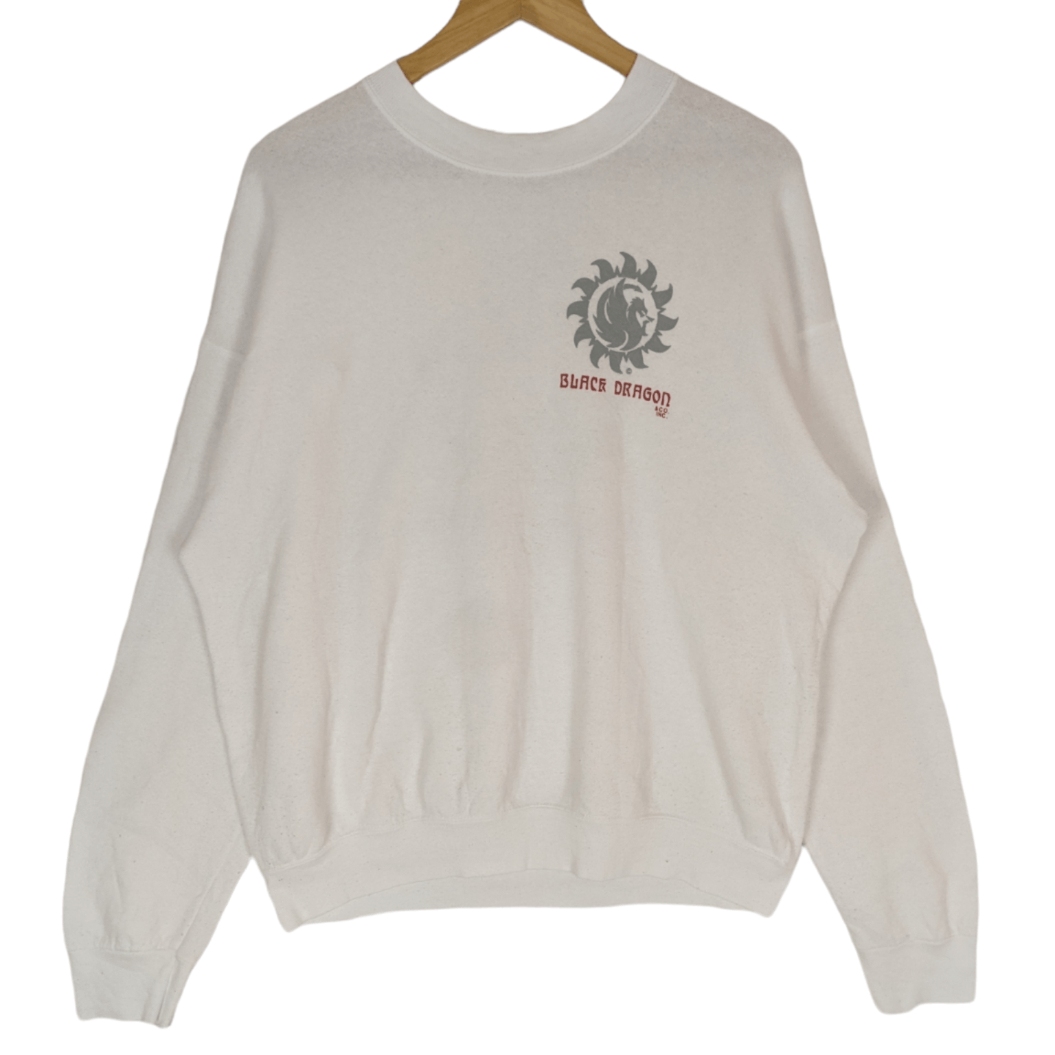 Fruit Of The Loom Vintage 90's Black Dragon Tokyo Motorcycle Gang Sweatshirt Size US L / EU 52-54 / 3 - 2 Thumbnail