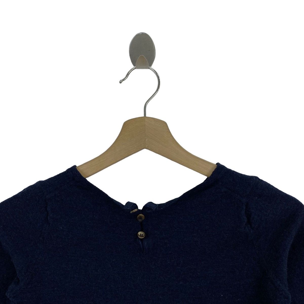 Japanese Brand JAPANESE BRAND Black Slim Three Quater Sleeve Shirt Size XS / US 0-2 / IT 36-38 - 2 Thumbnail