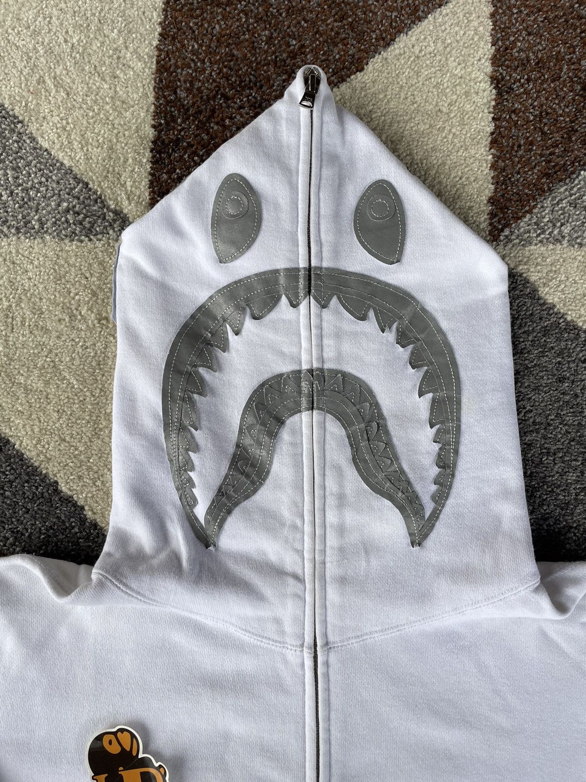 Bape Bape Reflective Shark Full Zip Hoodie Size US L / EU 52-54 / 3 - 4 Thumbnail