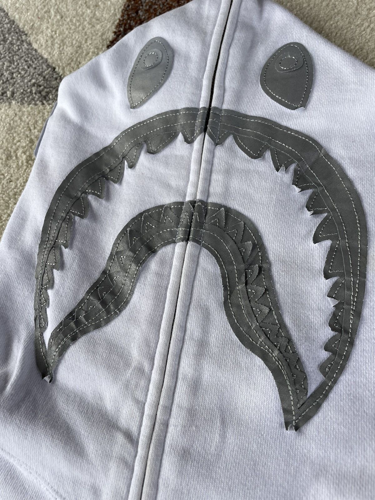Bape Bape Reflective Shark Full Zip Hoodie Size US L / EU 52-54 / 3 - 5 Thumbnail