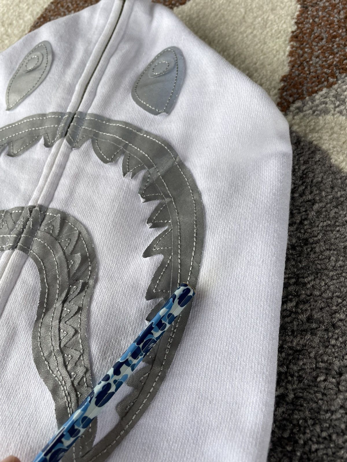 Bape Bape Reflective Shark Full Zip Hoodie Size US L / EU 52-54 / 3 - 14 Thumbnail